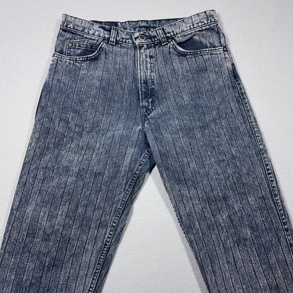 Vintage Levis Jeans Mens 31x30‎ Made In USA SilverTab 550 Herringbone 80s Acid - Picture 2 of 14